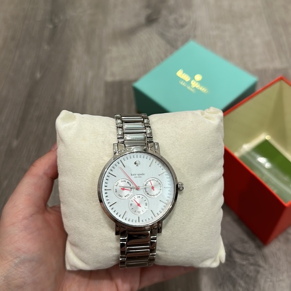 Kate Spade gramercy grand Silver watch main image 8